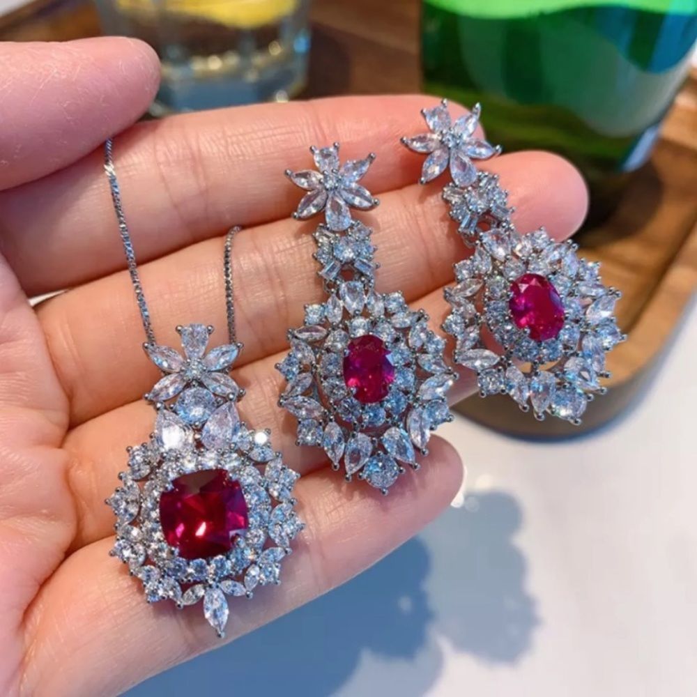 Ruby and Diamond Jewelry Bundle